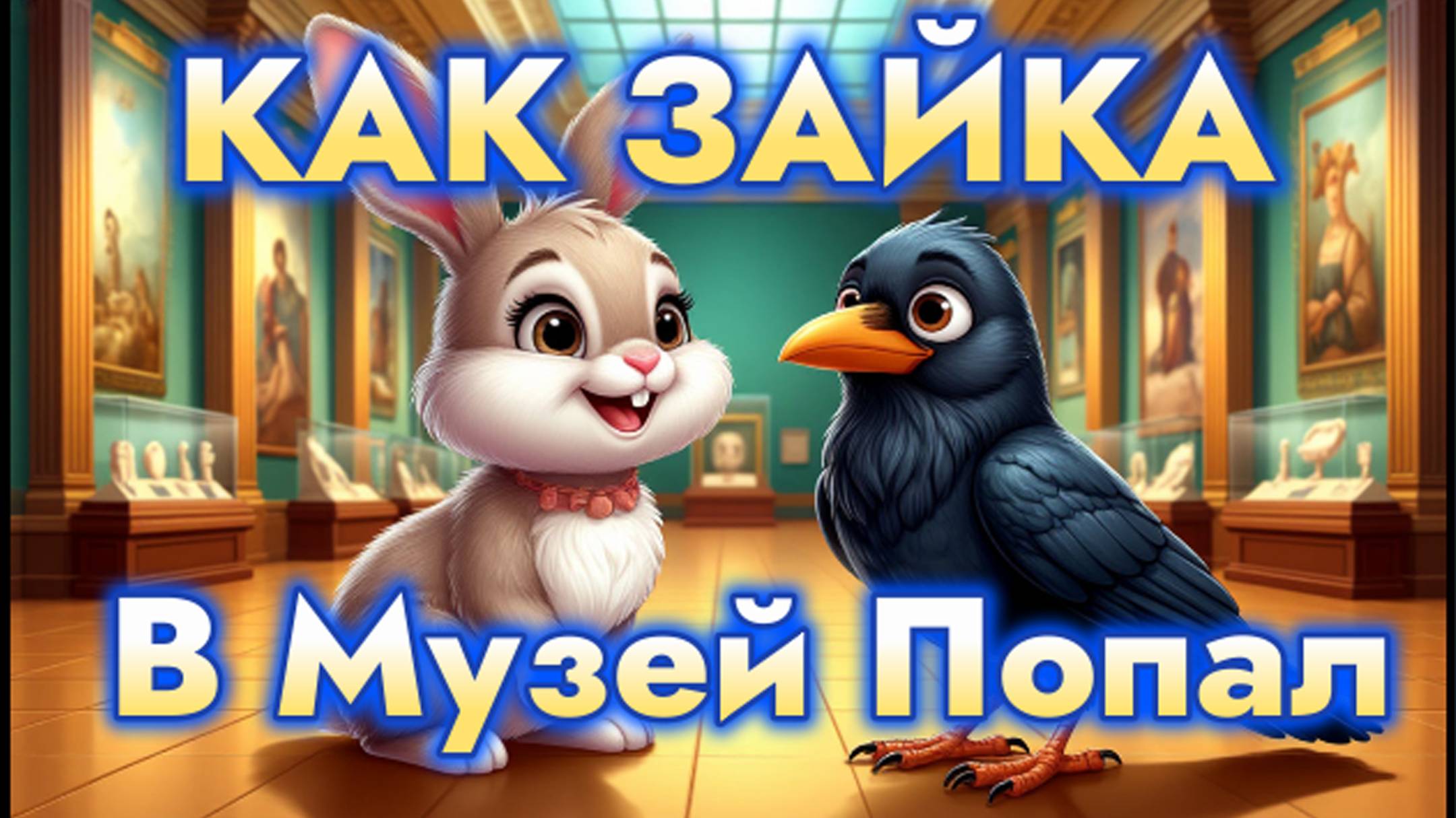 Сказки с Побережья - Как Зайка в Музей Попал. Самые Добрые и Милые сказки для деток до пяти лет.