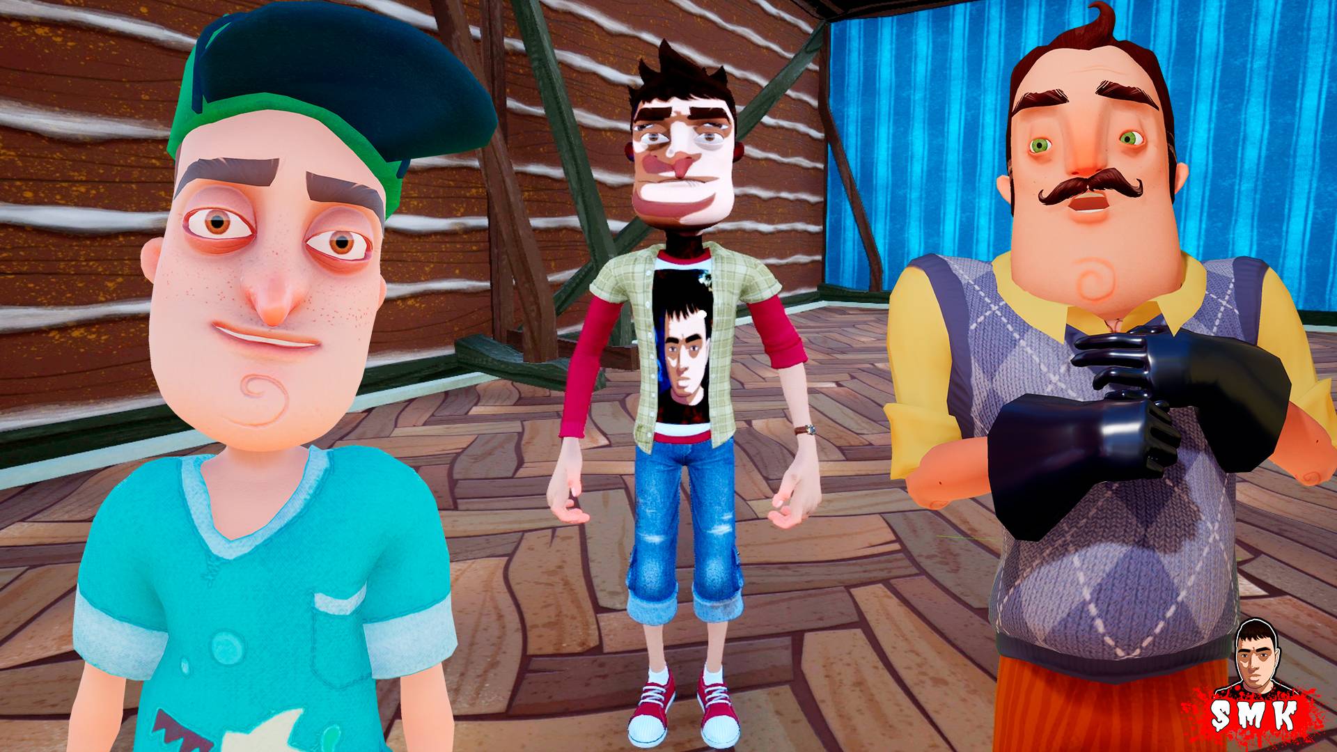 ШОУ ПРИВЕТ СОСЕД!ПРИВЕТ ЮТУБЕР IB7!ИГРА HELLO NEIGHBOR MOD KIT ПРОХОЖДЕНИЕ МОДА HELLO IB7 НА РУССКОМ