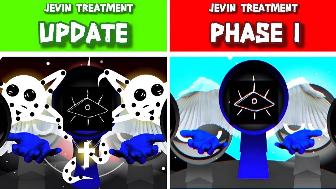 INCREDIBOX SPRUNKI 🌑 | JEVIN: PHASE 1 STYLE vs WENDA UPDATE! 💀⚡ ТЁМНЫЙ ВЫБОР!