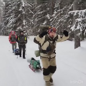 зимний поход в Шапки 10.02.24.