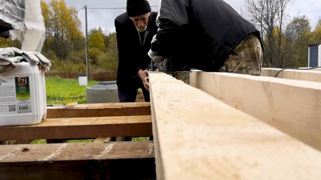 Продолжаем стройку. Баня день 42.