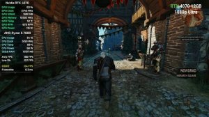 13 GPUs | The Witcher 3 | RX 7800 XT, RX 6600, RX 580, RX 570, RTX 4070, RTX 4060, RTX 3060...