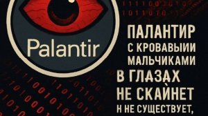 Palantir с кровавыми мальчиками в глазах не скайнет и не существует, но уже действует
