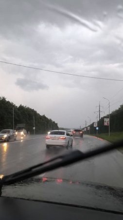 Едем под дождем из Пятигорска в Минеральные воды