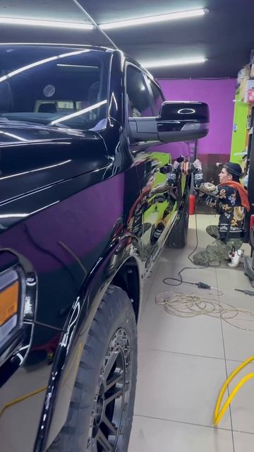 Dodge Ram приехал к нам в детейлинг на комплекс процедур