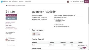 Загрузка документа о продукте в Odoo 17