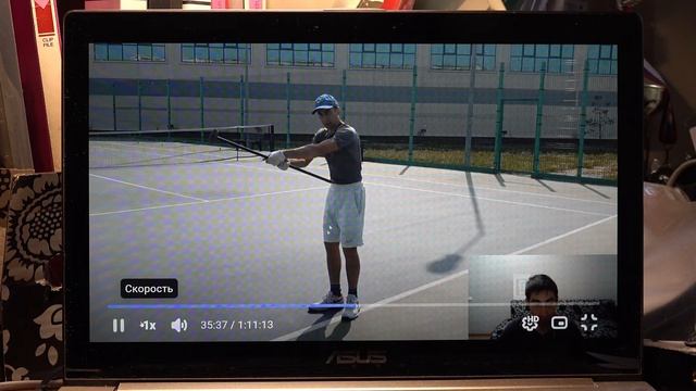 two handed backhand удар слева (метод. А. Кулябина)
