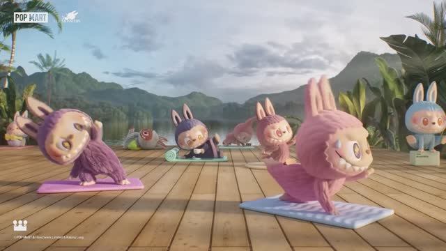 ЛАБУБУ летний отдых на море , Labubu enjoying summer time