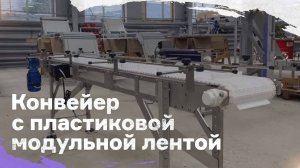Конвейер с пластиковой модульной лентой