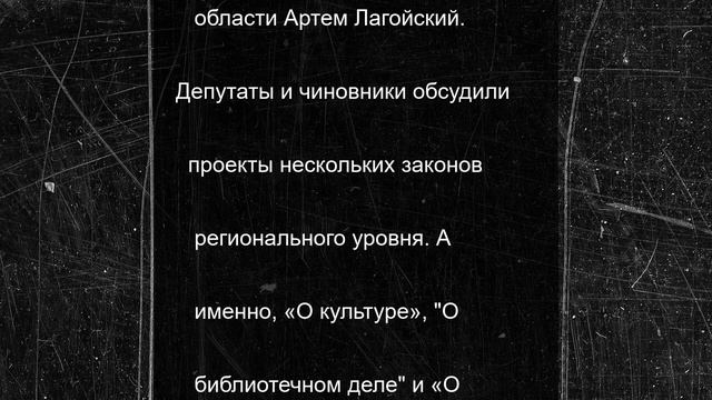 В Херсонской областной Думе обсудили законодательство в сфере культуры