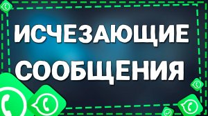 Как написать исчезающее сообщение в Ватсап на Айфоне в 2025 году