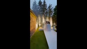 Холодные фонтаны 2 и 4 метра на свадьбе 2025. Фейерверки на свадьбу