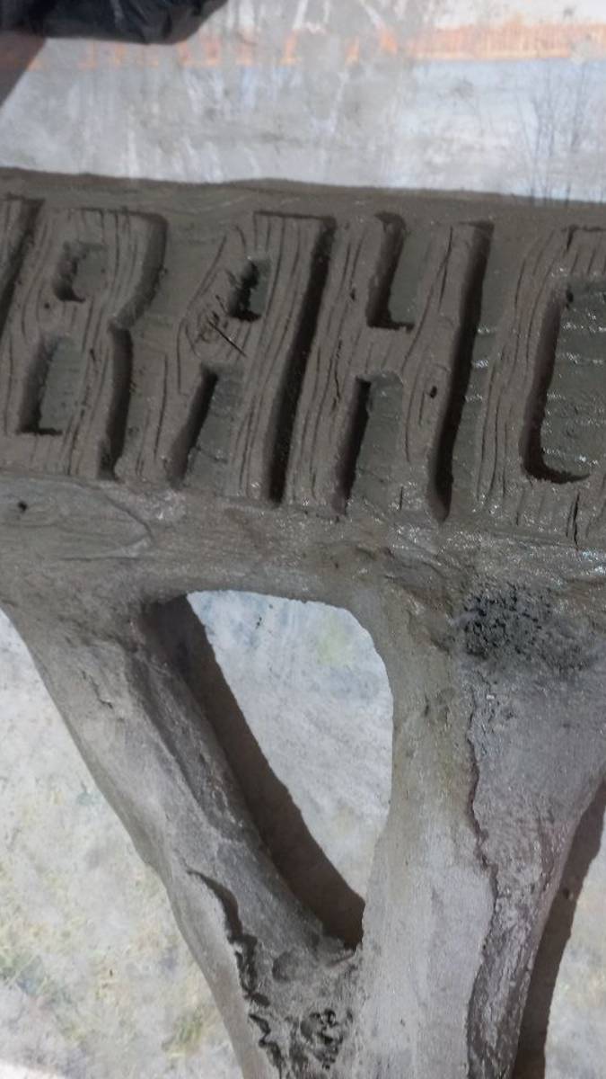 Имитация дерева из бетона! #цемент #art #поделкидлясада #cementart #искусство #wood #сад