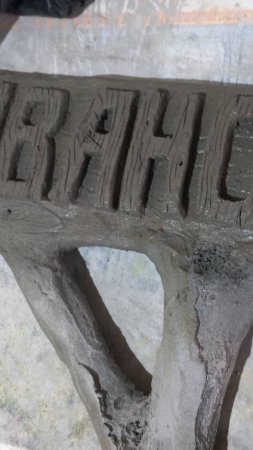 Имитация дерева из бетона! #цемент #art #поделкидлясада #cementart #искусство #wood #сад