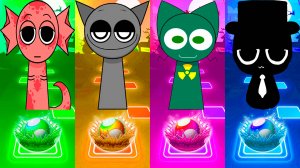 КОМАНДА СПРУНКИ в шариках Тайлес Хоп | МУЛЬТФИЛЬМЫ SPRUNKI в Tiles Hop 88 серия