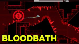 Блудбаф Изи Версия Прохождение На Телефоне // Геометри Даш Блудбаф // BLOODBATH GEOMETRY DASH