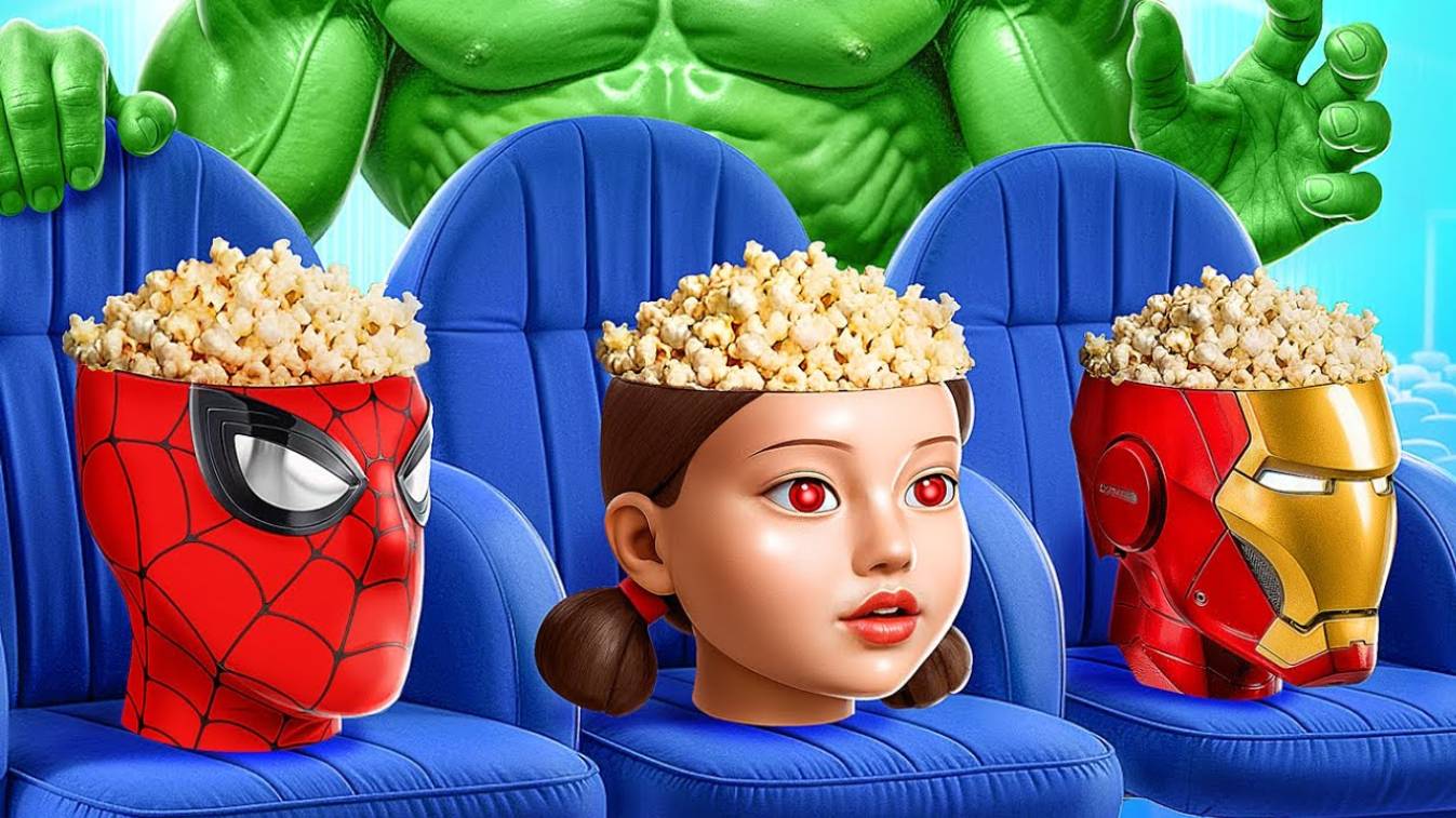 Фейковые Супергерои vs Настоящие Супергерои! Как прокрасться в кино челлендж!