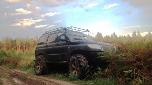 Уаз Патриот на 42 тракторах - Nortec TA-02-лучшие моменты. .