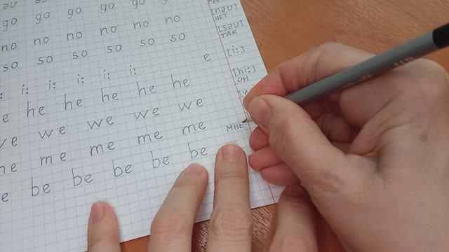 Английское письмо 30. Буква E. Транскрипция: [i:]. Абсолютно открытый слог. Английский English