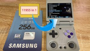 Игры для Anbernic RG34xxSP на готовой карте памяти 256gb, сборка 11955 ретро игр под ключ
