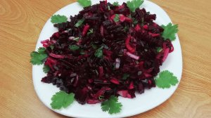 УЛЕТНЫЙ  САЛАТ из СВЕКЛЫ ЗА 15 МИНУТ!Самый Простой и Вкусный Свекольный Салат с Луком/Свекла рецепты