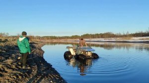 Вездеход GydRon первый заплыв