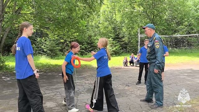 Тематическая смена МЧС России в полевом лагере