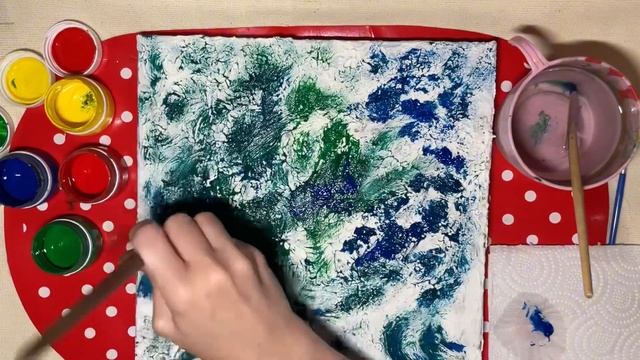 картина из ШПАТЛЕВКИ || интерьерное украшение своими руками