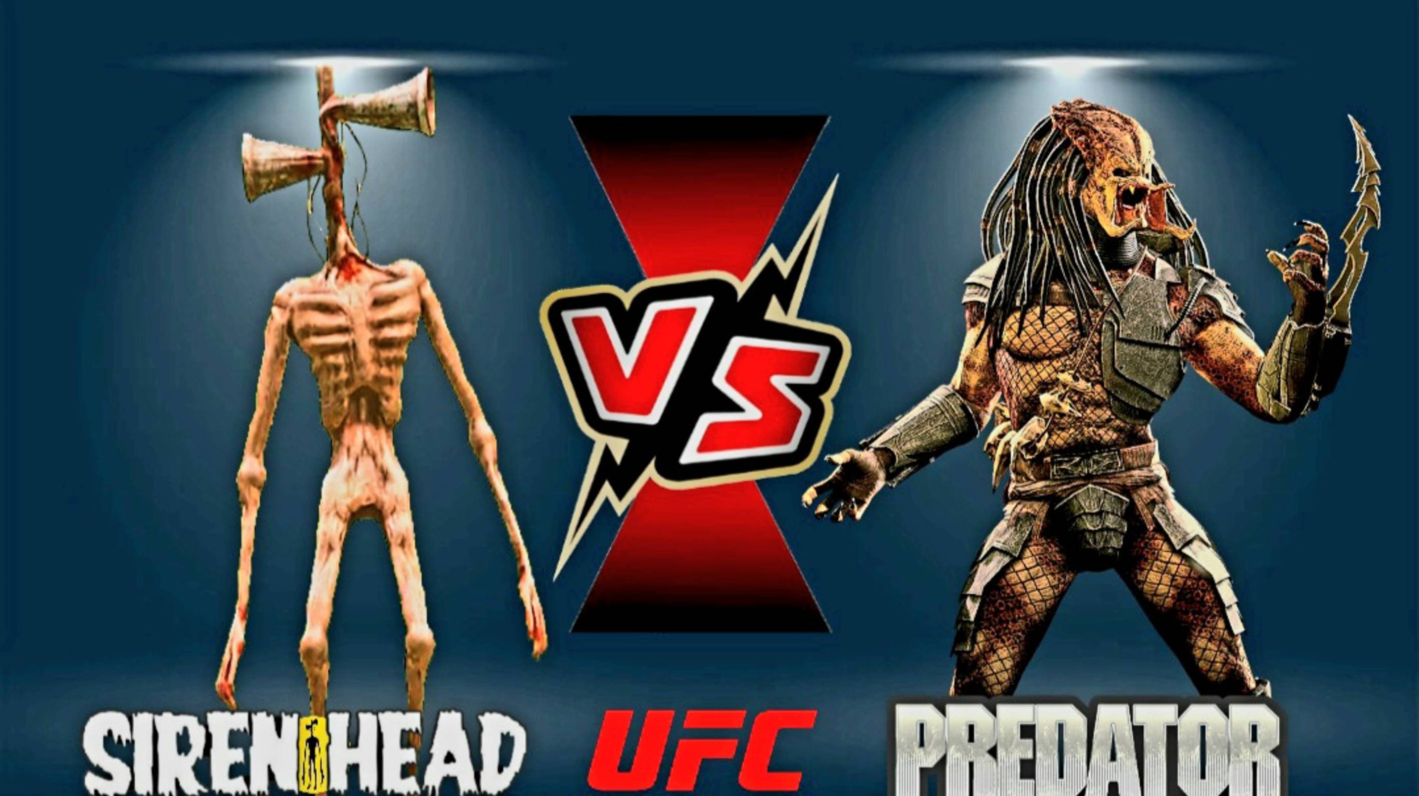 Сиреноголовый против Хищника на UFC. Siren Head VS Predator.