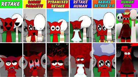 Sprunki Retake, но только Mroona и Wyrum во ВСЕХ разных модах в Incredibox Sprunki
