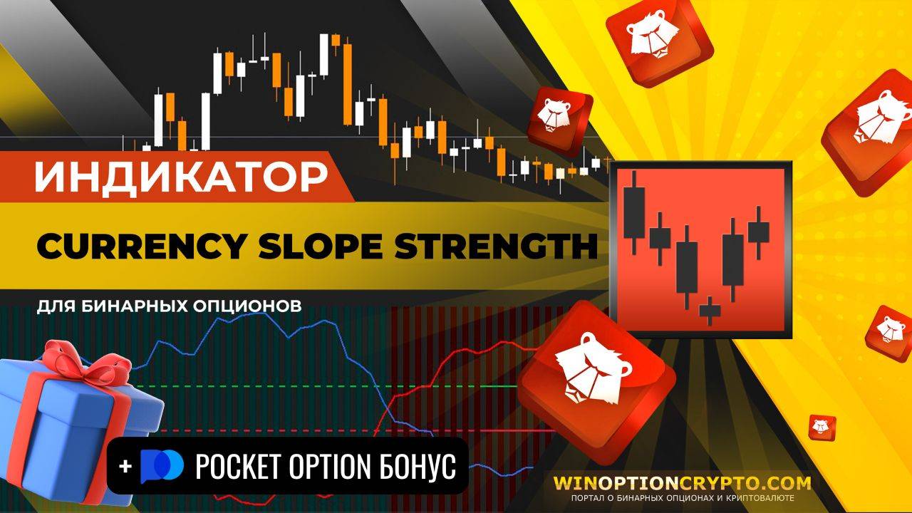 Currency Slope Strength индикатор для бинарных опционов + Pocket Option бонус