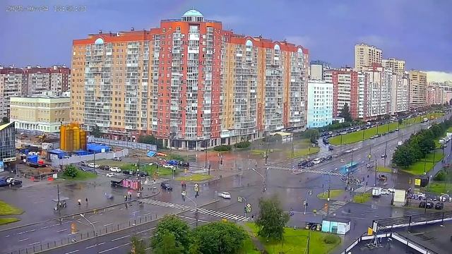 Час за минуту: атлантический циклон Ziros над Питером!