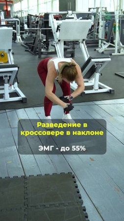 Задняя дельта — ТОП упражнения по ЭМГ 💪 #shorts