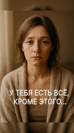 У тебя есть все, кроме этого…