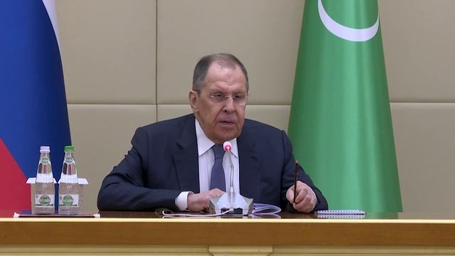 Выступление С.В.Лаврова перед сотрудниками МИД Туркменистана, преподавателями и студентами ИМО