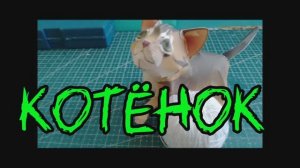 КоТенок из бумаги своими руками.
