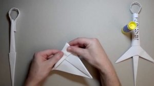 Как сделать КУНАЙ МИНАТО своими руками из бумаги А4