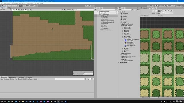 14 - Create Farmyard Scene - Unity 2D Game Developer Course Farming Rpg