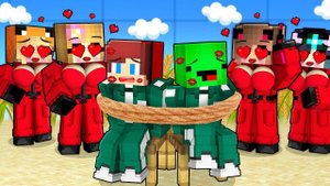 Джей Джей и Майки против Девушек из ИГРЫ В КАЛЬМАРА | Майнкрафт мультфильм