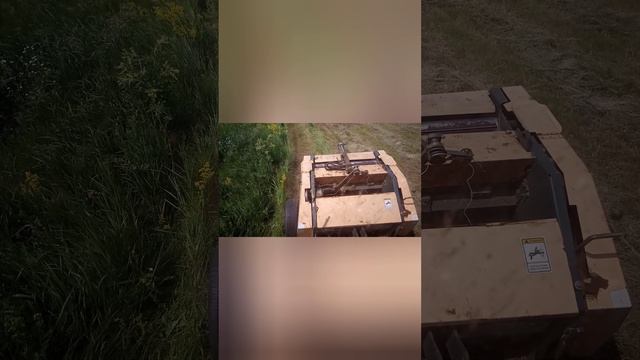 Мини пресс подборщик 0850 и Т 25, убираем сено.
