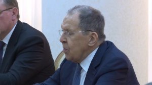 С.В.Лавров с Министром иностранных дел Туркменистана Р.О.Мередовым, Ашхабад, 25 июня 2025 года