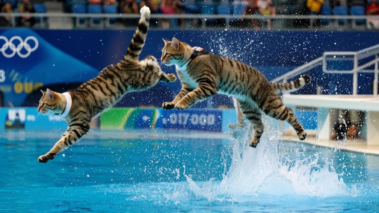 Олимпийские игры среди кошек