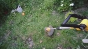 Работа  триммера Huter Get 600