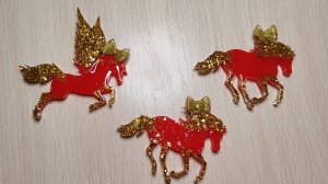 Лошадки магниты из эпоксидной смолы