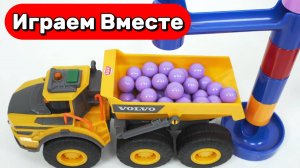 Развивающий конструктор с горками и шариками для детей! Строим вместе и запускаем АСМР шарики №2