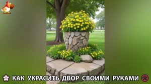 Как украсить двор дома фото идеи (649) 🏡 для дачи и сада своими руками 🌷🪻🌺💮