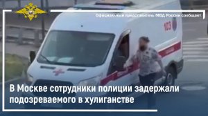 В Москве сотрудники полиции задержали подозреваемого в хулиганстве