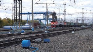 Тепловоз 2ТЭ10М-2618. Отправление.