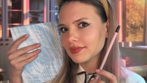 АСМР Одноклассница рисует твой портрет на уроке