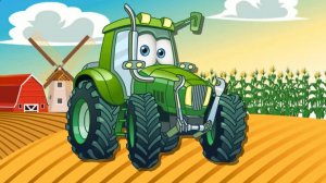 Развивающий мультфильм для детей "Пазлы" (познавательный мультик для малышей). Трактор и Пожарная